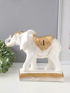 Копилка "Слон удачи" перламутр, 32х26х12 см  (артикул 10994934)  большой выбор товаров оптом и в розницу по низким ценам с доставкой