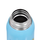 УЦЕНКА Термос детский «Кот футболист», 600 мл, с кружкой, два вида крышек, сохраняет тепло до 8 ч, нержавеющая сталь, голубой - Фото 5