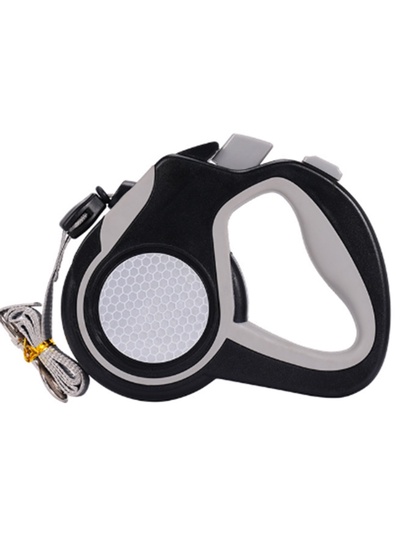 Рулетка «Пижон», 4 м, до 15 кг, трос, светоотражающая, прорезиненная ручка, серая