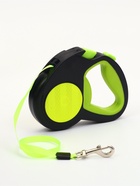 Рулетка «Пижон» светоотражающая, 5 м, до 30 кг, лента, прорезиненная ручка, зелёная 10930928