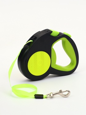 Рулетка «Пижон» светоотражающая, 5 м, до 30 кг, лента, прорезиненная ручка, зелёная