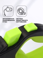 Рулетка «Пижон» светоотражающая, 5 м, до 30 кг, лента, прорезиненная ручка, зелёная - Фото 2