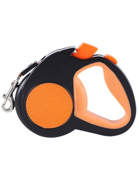 Рулетка «Пижон», 8 м, до 40 кг, трос, светоотражающая, прорезиненная ручка, оранжевая