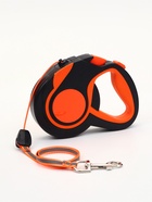 Рулетка «Пижон», 8 м, до 40 кг, трос, светоотражающая, прорезиненная ручка, оранжевая 10930933