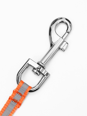 Рулетка «Пижон», 8 м, до 40 кг, трос, светоотражающая, прорезиненная ручка, оранжевая