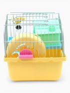 Клетка для грызунов «Пижон», 23×17×15 см, с наполнением, жёлтая - Фото 5