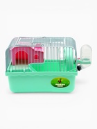 Клетка для грызунов «Пижон», 23×17×15 см, с наполнением, зеленая - Фото 2