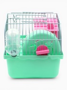 Клетка для грызунов «Пижон», 23×17×15 см, с наполнением, зеленая - Фото 3