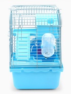 Клетка для грызунов «Пижон», 23×17×27 см, с наполнение, синяя - Фото 3