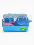 Клетка для грызунов «Пижон», 27×21×15 см, с наполнением, синяя - Фото 2