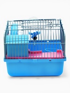 Клетка для грызунов «Пижон», 27×21×15 см, с наполнением, синяя - Фото 5