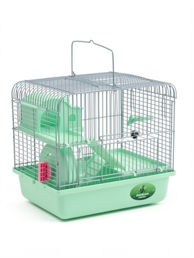 Клетка для грызунов «Пижон», 27×21×27 см, с наполнением, зелёная