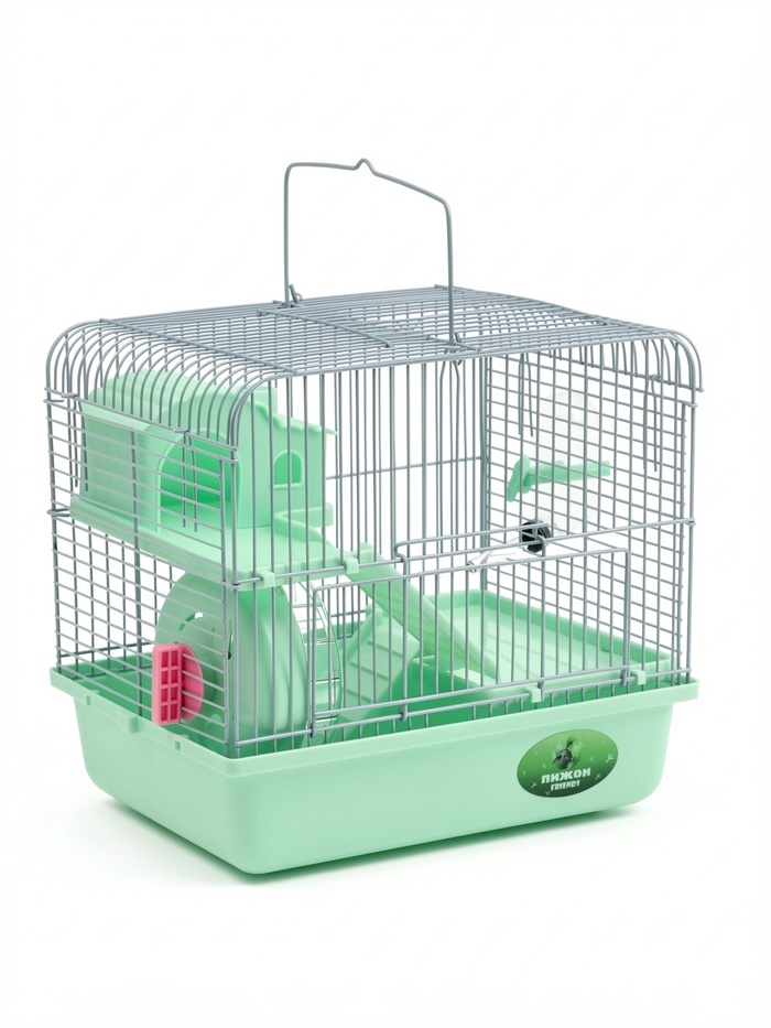 Клетка для грызунов «Пижон», 27×21×27 см, с наполнением, зелёная