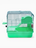 Клетка для грызунов «Пижон», 27×21×27 см, с наполнением, зелёная - Фото 4