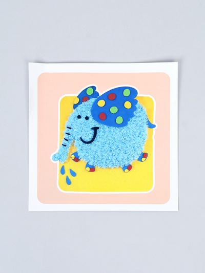 Вышивка по фетру «Слоник»