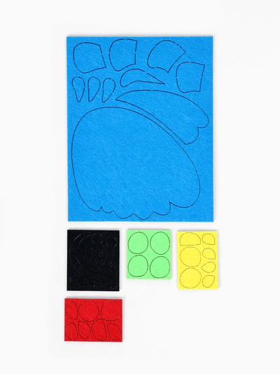 Вышивка по фетру «Слоник»