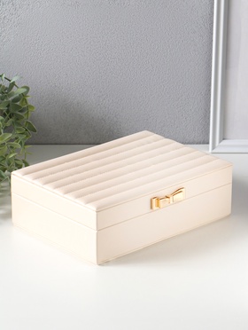 Шкатулка кожзам для украшений 