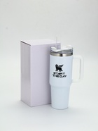 Термокружка 1200 мл, белая - Фото 10