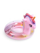 Круг для плавания «Единорог», надувной, d=65 см, от 3 лет, с ручками, розовый - фото 809618240
