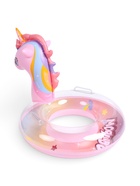 Круг для плавания «Единорог», надувной, d=65 см, от 3 лет, с ручками, розовый - фото 809618241
