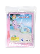 Круг для плавания «Единорог», надувной, d=65 см, от 3 лет, с ручками, розовый - фото 809618245