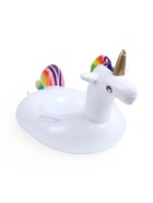 Круг для плавания «Единорог», надувной, d=65 см, от 3 лет, с ручками, с сиденьем, белый - Фото 1