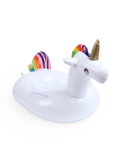 Круг для плавания «Единорог», надувной, d=65 см, от 3 лет, с ручками, с сиденьем, белый