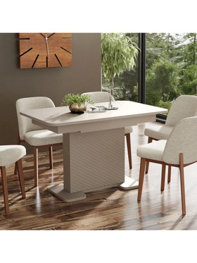 Стол кухонный раздвижной «Урания», 1240(1540)×750×760 мм, столешница 22 мм, цвет кашемир