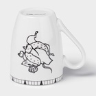 УЦЕНКА Кружка новогодняя Доляна «Волшебная сказка», 330 мл, фарфор, белая - Фото 3