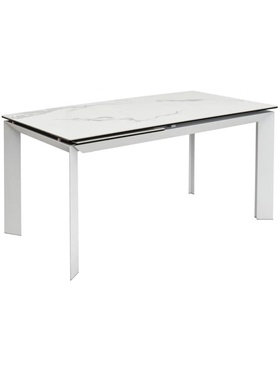 Керамический стол Cremona 140 matte statuario белый мрамор матовый / белый  (артикул 10997851)  большой выбор товаров оптом и в розницу по низким ценам с доставкой