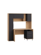 Стол компьютерный Комфорт 12.95 N дуб сонома /  темно-серый - фото 122966978