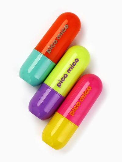 Подарочный набор бальзамов для губ, 3×3.8 г, PICO MICO
