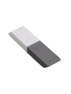 Набор ластиков 10 штук, комбинированные, скошенные, 60×15×6 мм, бело-серые - Фото 2