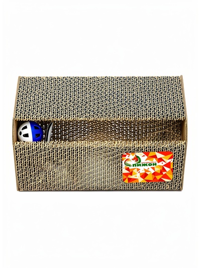 Когтеточка - игрушка, «Сыр», 24.5×18×8.5 см, с кошачьей мятой, гофрокартон