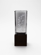 Ваза для цветов с деревянной подставкой из тёмного стекла, 25×9 см, 1.4 л.  (артикул 10959912)  большой выбор товаров оптом и в розницу по низким ценам с доставкой