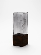 Ваза для цветов с деревянной подставкой из тёмного стекла, 25×9 см, 1.4 л.  (артикул 10959912)  большой выбор товаров оптом и в розницу по низким ценам с доставкой