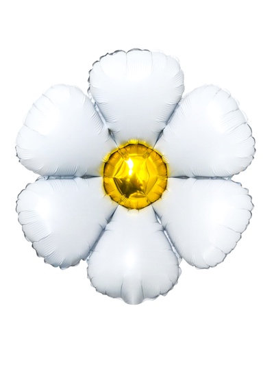 Воздушный шар фольгированный 20" «Ромашка» под воздух, набор 5 штук