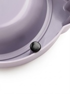 Миска двойная «Кот», 2×160 мл, 30.5×14.9×5.4 см, на пластиковом основании, металл, лавандовая 10969223