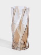 Ваза стекло настольная "Херби" 30х12,5 см, прозрачно-коричневый  (артикул 10970063)  большой выбор товаров оптом и в розницу по низким ценам с доставкой