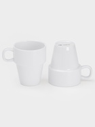 УЦЕНКА Набор кружек BellaTenero, 4 предмета: 200 мл, 9.6×7.3×8.8 см, на бамбуковой подставке, фарфор, белый - Фото 2