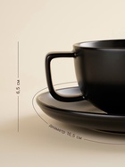 УЦЕНКА Чайная пара SL Home «Дарк», 300 мл, блюдце d=16.5 см, фарфор, чёрная - Фото 2