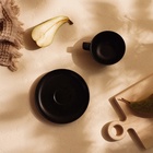 УЦЕНКА Чайная пара SL Home «Дарк», 300 мл, блюдце d=16.5 см, фарфор, чёрная - Фото 6