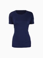 Футболка со вставками женская Resport, бифлекс, размер S (44), синяя - Фото 2