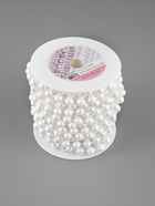 УЦЕНКА Жемчуг на нитях круглый 8 мм × 10 ±1ярд белый пластик бобина АУ - Фото 2