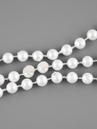 УЦЕНКА Жемчуг на нитях круглый 8 мм × 10 ±1ярд белый пластик бобина АУ - Фото 3