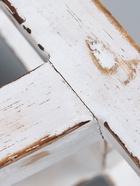 УЦЕНКА Табурет, дерево Албезия 25×25×24 см, цв. белый - Фото 12