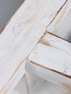 УЦЕНКА Табурет, дерево Албезия 25×25×24 см, цв. белый - Фото 13