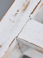 УЦЕНКА Табурет, дерево Албезия 25×25×24 см, цв. белый - Фото 14