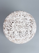 УЦЕНКА Табурет, дерево Албезия 25×25×24 см, цв. белый - Фото 4