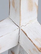 УЦЕНКА Табурет, дерево Албезия 25×25×24 см, цв. белый - Фото 9